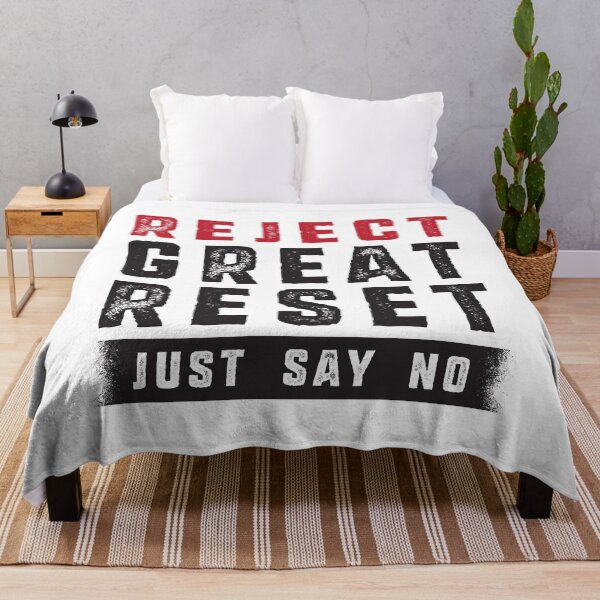 Item preview, Reject Great Reset Just Say No To The Great Reset designed and sold by CatsCrew.