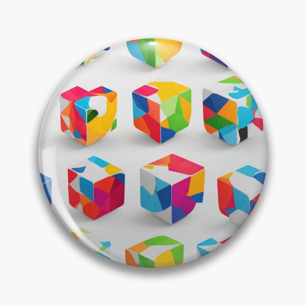 Item preview, Game cubes, abstract, geometric, colorful designed and sold by CoolPixels.