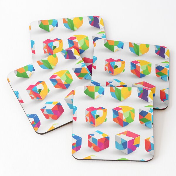 Item preview, Game cubes, abstract, geometric, colorful designed and sold by CoolPixels.