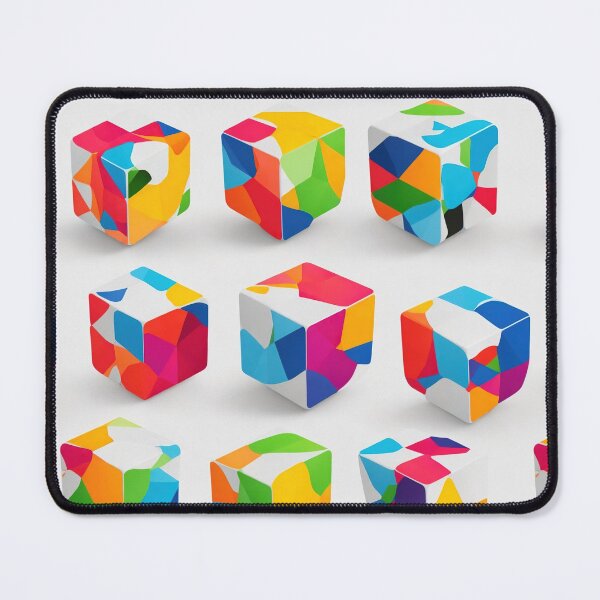 Item preview, Game cubes, abstract, geometric, colorful designed and sold by CoolPixels.