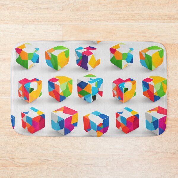 Item preview, Game cubes, abstract, geometric, colorful designed and sold by CoolPixels.