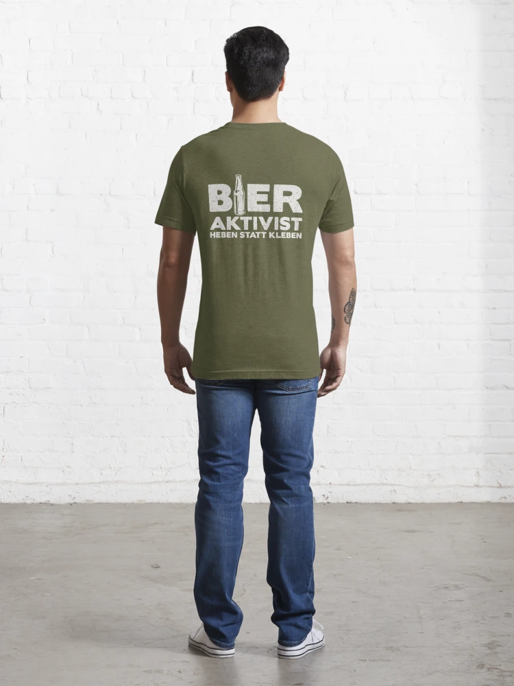 Essential T-Shirt mit Bieraktivist Bierliebhaber Klimakleber von  Macphisto71