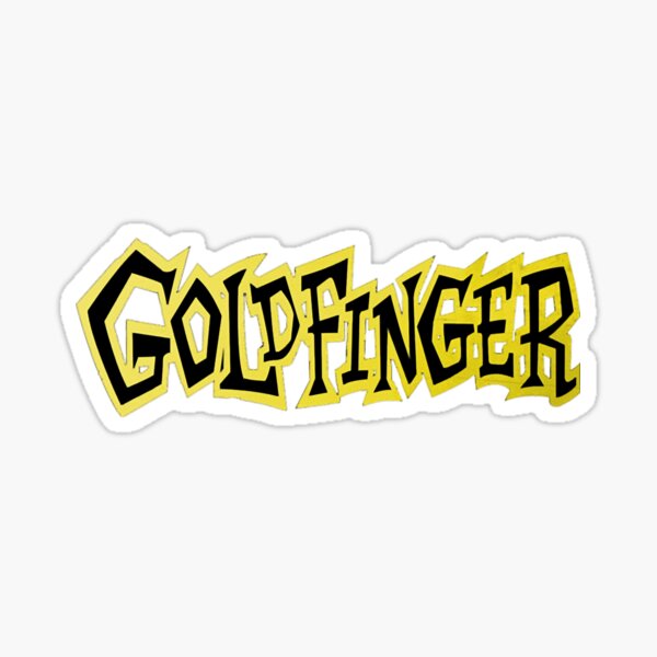 Goldfinger Stickers for Sale | Redbubble