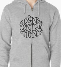 concentration Zipped Hoodie