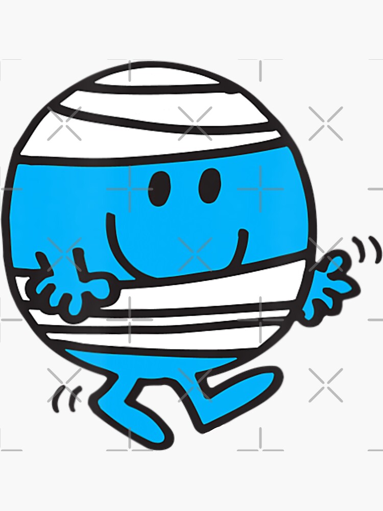 "Mr. Men Mr. Bump Chibi art For kids" Sticker for Sale by BuQaRane ...