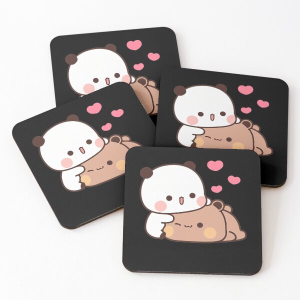 Item preview, Panda And Brownie Bear Couple  	 designed and sold by vmswgacu99.