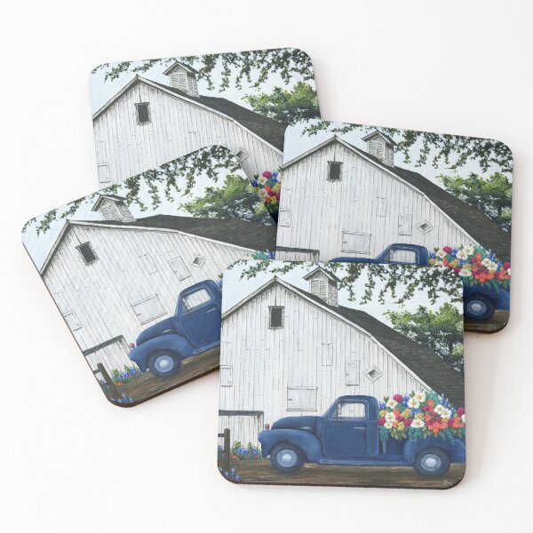 Item preview, Vintage Flower Farm Truck designed and sold by lisanorrisart.