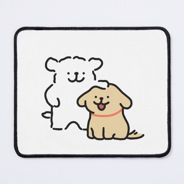 Item preview, Cute Line Puppies Maltese & Golden Retriever  designed and sold by sleepycharis.