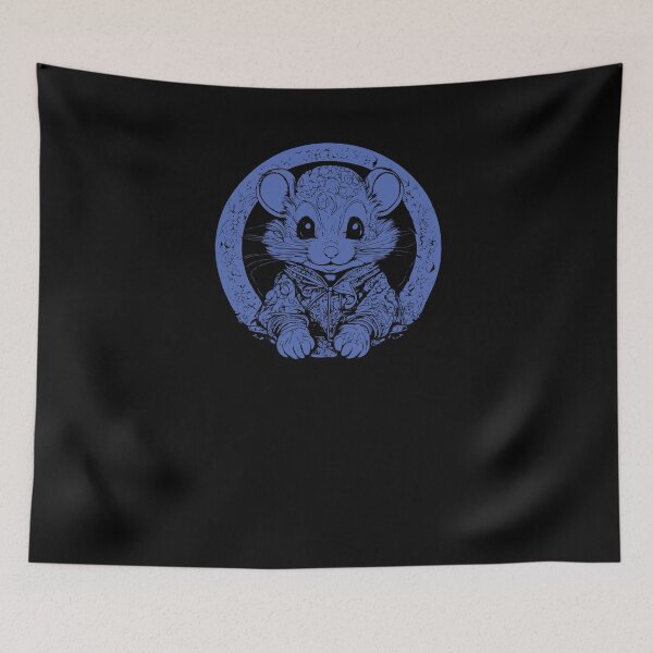 Item preview, Cute Little Mouse - Blue 1 designed and sold by Soulemotion.