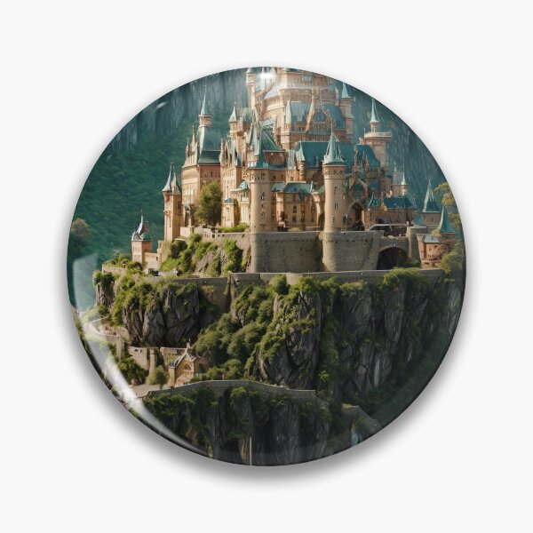 Item preview, Majestic Castle: Large Castle on Floating Island designed and sold by DreamLoreArt.