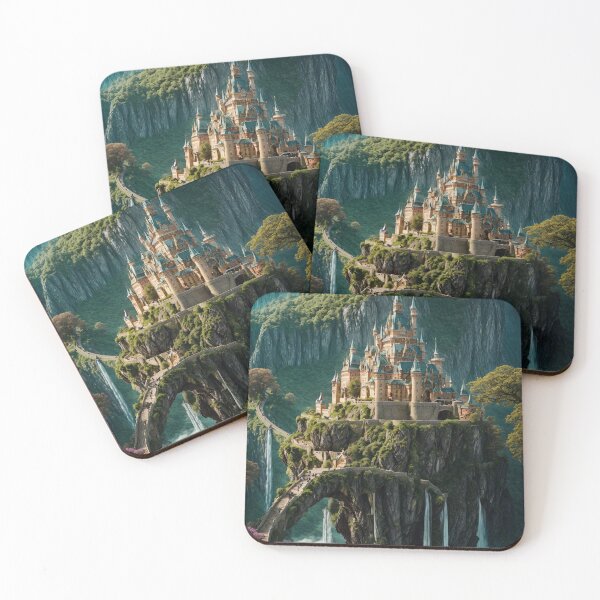 Item preview, Majestic Castle: Large Castle on Floating Island designed and sold by DreamLoreArt.