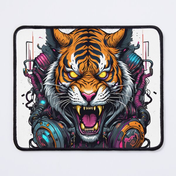Item preview, Cyberpunk Tiger Taevas Design designed and sold by TaevasDesign.