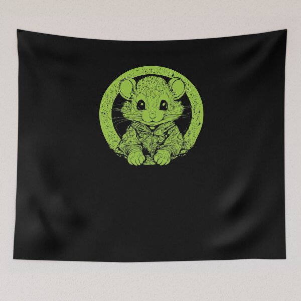 Item preview, Cute Little Mouse - Yellow Green designed and sold by Soulemotion.