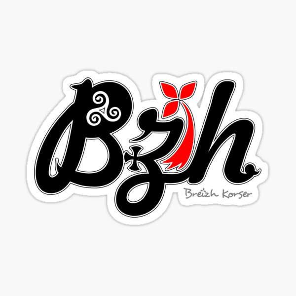 Aperçu de l'œuvre Bzh (Breizh) créée et vendue par Breizh-Korser.