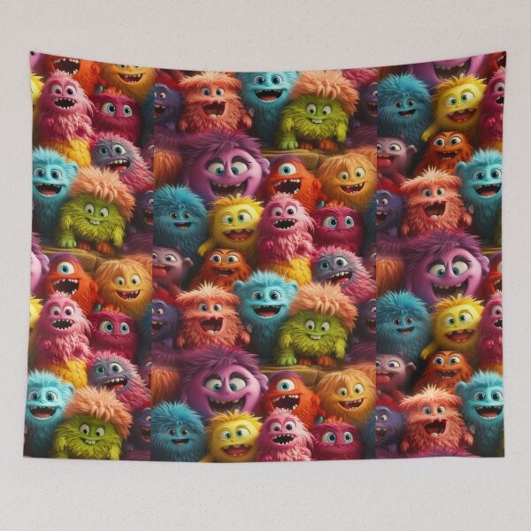Item preview, Fuzzball Montsers Pattern - Number Three designed and sold by MyEZStyle.