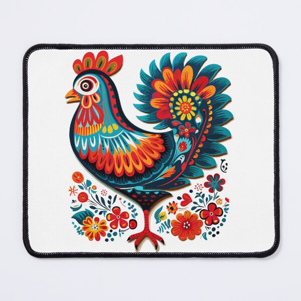 Item preview, Rooster Chicken Polish Folk Art designed and sold by ImprintMage.