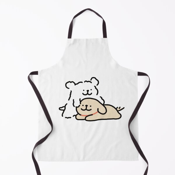 Item preview, Cute Line Puppies Couple - Maltese & Golden Retriever - Hugging designed and sold by sleepycharis.