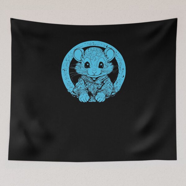 Item preview, Cute Little Mouse - Light Blue designed and sold by Soulemotion.