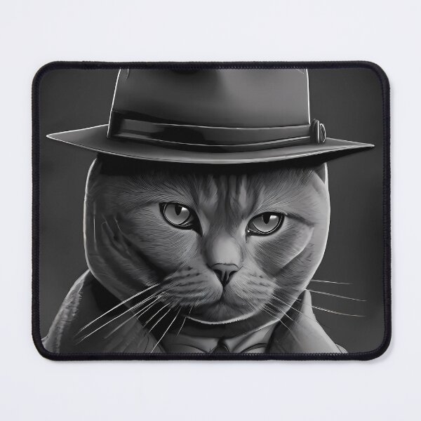 Item preview, British Shorthair detective designed and sold by purrfect pattern.