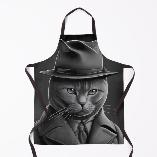 Item preview, British Shorthair detective designed and sold by purrfect pattern.