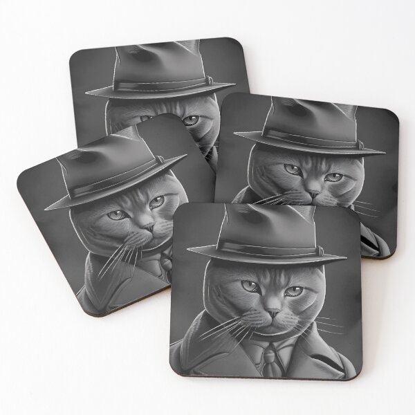 Item preview, British Shorthair detective designed and sold by purrfect pattern.