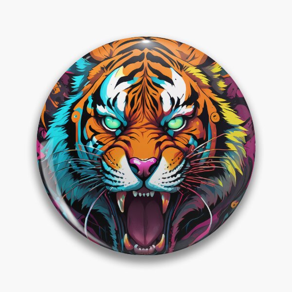 Item preview, Cyberpunk Tiger Taevas Design designed and sold by TaevasDesign.