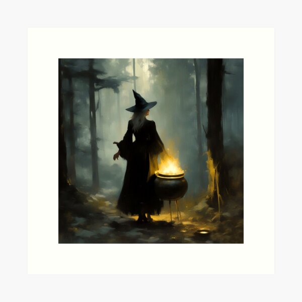PSX Black Coven of Witches Celebrating Hats Pumpkin Cat Broom