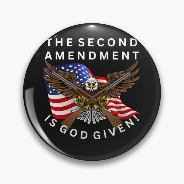 Item preview, JUST A REMINDER OF THE SECON AMENDMENT (readjusted) BADGE AND FULL designed and sold by IORODAN.