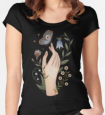 Camiseta entallada de cuello redondo Toque gentil