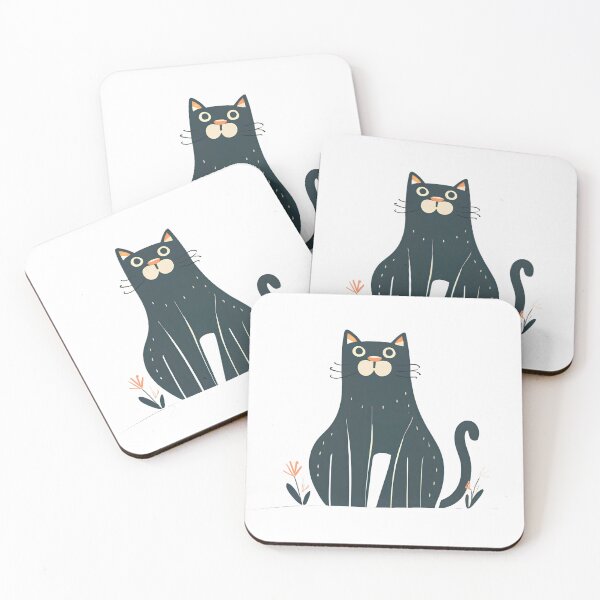 Item preview, Black & White Cat designed and sold by SabyDigitalArt.