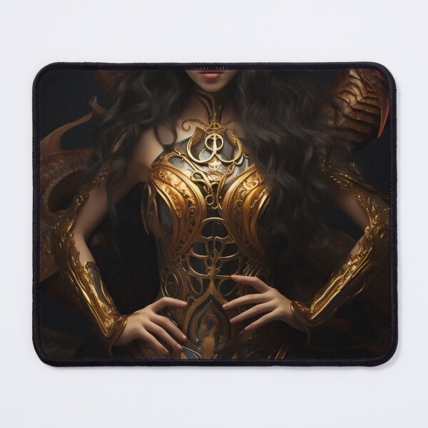 Item preview, Enchantress of the Scorpion: A Full-Body Portrait of a Beautiful Woman Merged with Mystical Arthropod designed and sold by oanaunciuleanu.