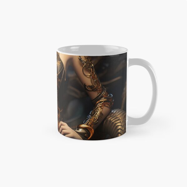 Item preview, Enchantress of the Scorpion: A Full-Body Portrait of a Beautiful Woman Merged with Mystical Arthropod designed and sold by oanaunciuleanu.