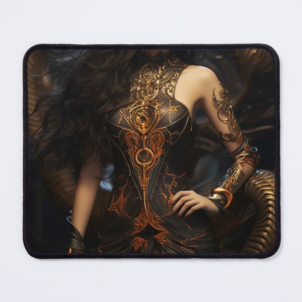 Item preview, Enchantress of the Scorpion: A Full-Body Portrait of a Beautiful Woman Merged with Mystical Arthropod designed and sold by oanaunciuleanu.