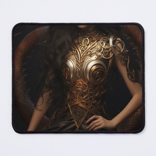 Item preview, Enchantress of the Scorpion: A Full-Body Portrait of a Beautiful Woman Merged with Mystical Arthropod designed and sold by oanaunciuleanu.
