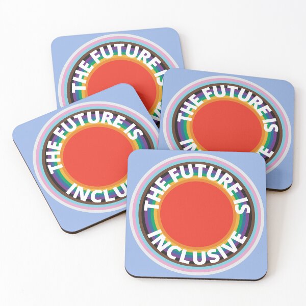 Item preview, The Future Is Inclusive Pride Flag Rainbow Circles designed and sold by Wanderior.