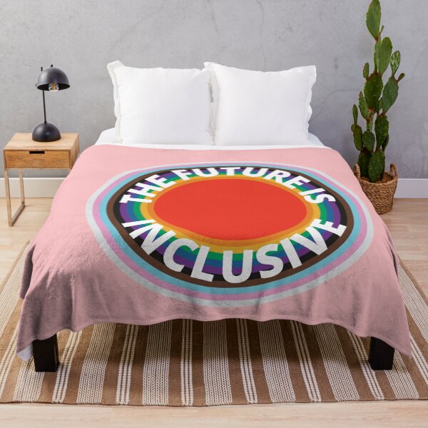 Item preview, The Future Is Inclusive Pride Flag Rainbow Circles designed and sold by Wanderior.