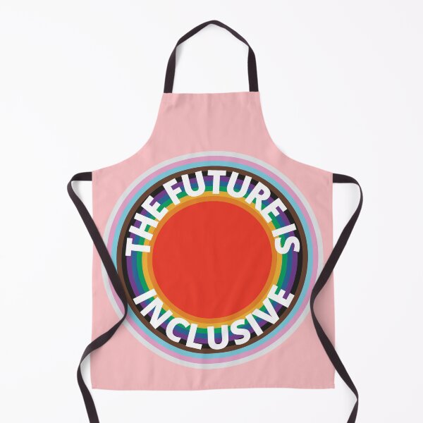 Item preview, The Future Is Inclusive Pride Flag Rainbow Circles designed and sold by Wanderior.