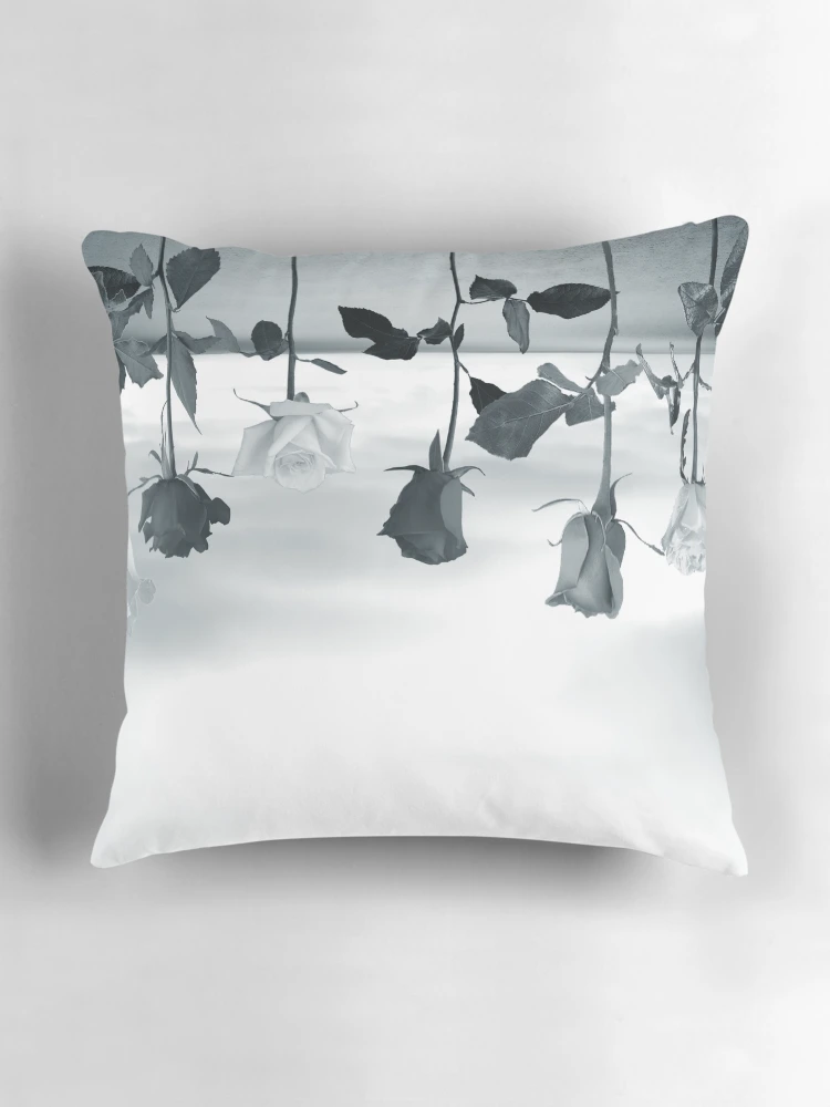 Thumbnail 3 of 4, Pillow, Inverted Roses designed and sold by LoraSi.