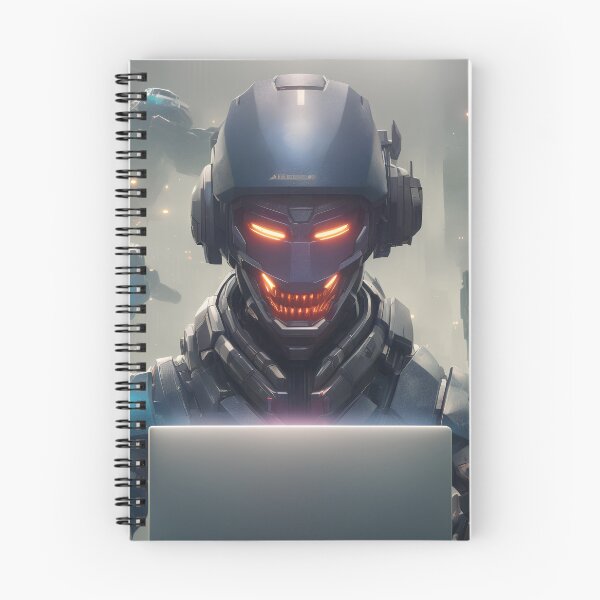 Item preview, Futuristic robotic hacker designed and sold by Maths-4-Nerds.