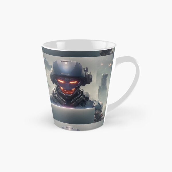 Item preview, Futuristic robotic hacker designed and sold by Maths-4-Nerds.