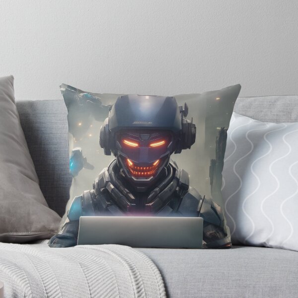 Item preview, Futuristic robotic hacker designed and sold by Maths-4-Nerds.