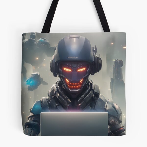 Item preview, Futuristic robotic hacker designed and sold by Maths-4-Nerds.