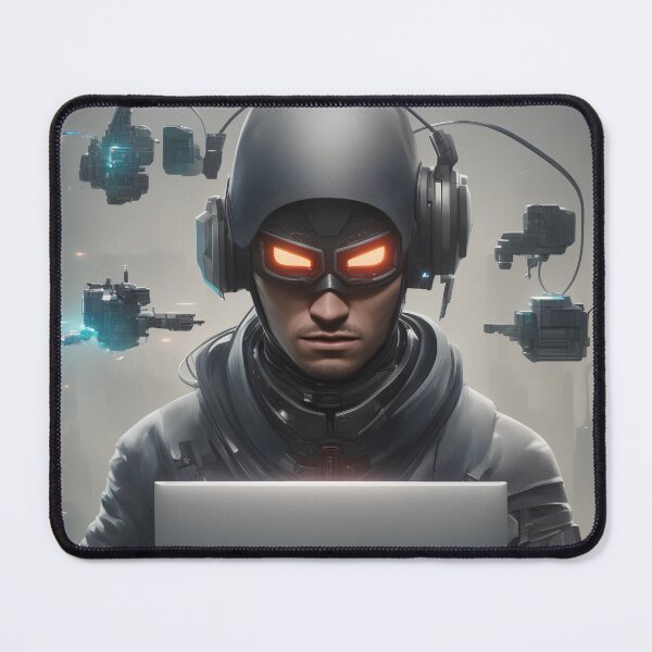 Item preview, Futuristic hacker designed and sold by Maths-4-Nerds.