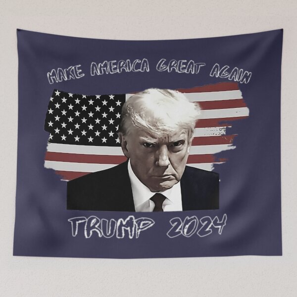 Item preview, trump mugshot, trump 2024, maga, make america great again, save america designed and sold by Aesthetic-Verse.