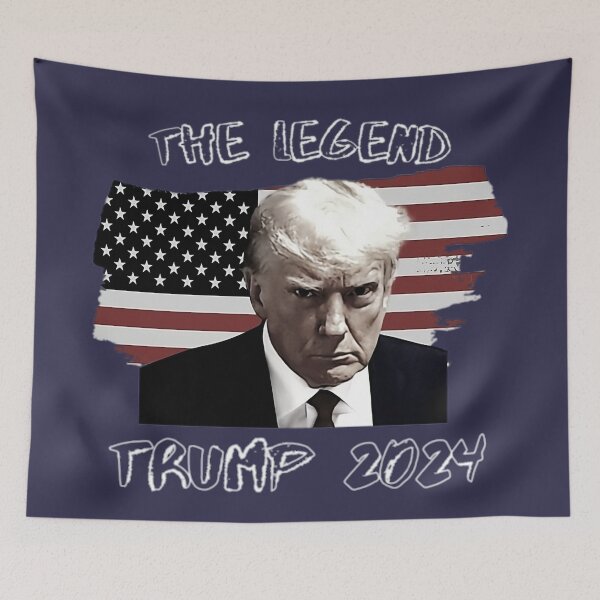 Item preview, trump mugshot, maga, trump legend, trump the legend, trump 2024 designed and sold by Aesthetic-Verse.