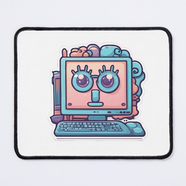 Item preview, Cartoon computer designed and sold by Maths-4-Nerds.
