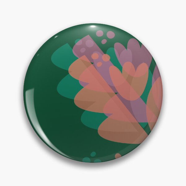Item preview, THREE FLOWERS: multiplied - in forest green designed and sold by artsybadboii.