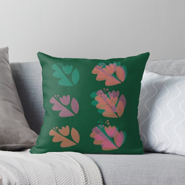 Item preview, THREE FLOWERS: multiplied - in forest green designed and sold by artsybadboii.