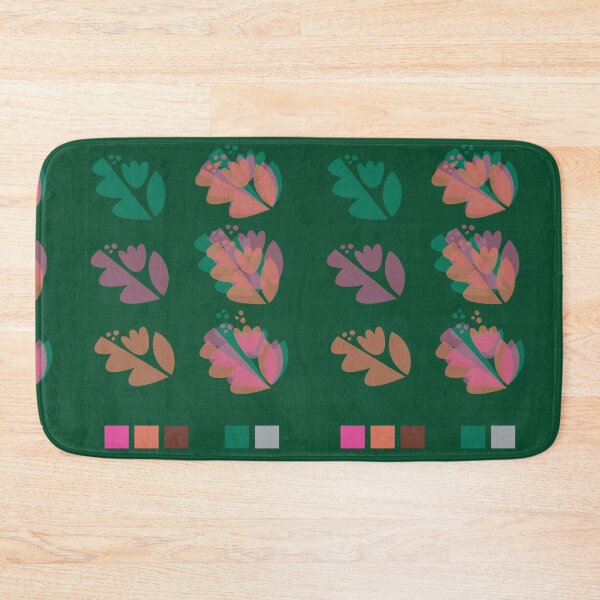 Item preview, THREE FLOWERS: multiplied - in forest green designed and sold by artsybadboii.