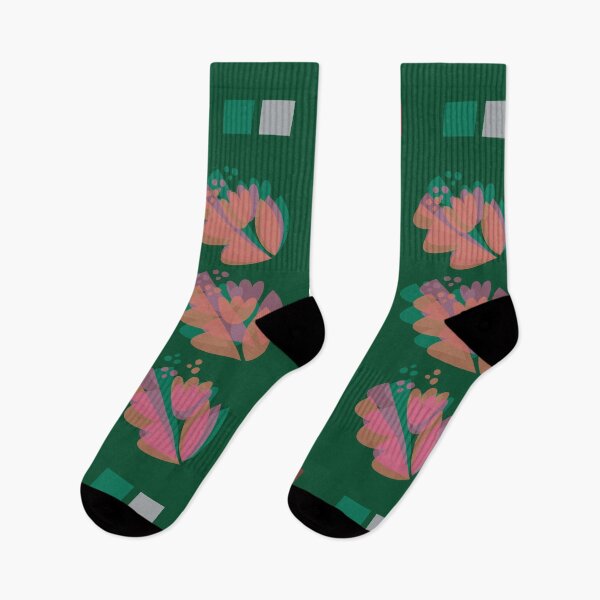 Item preview, THREE FLOWERS: multiplied - in forest green designed and sold by artsybadboii.